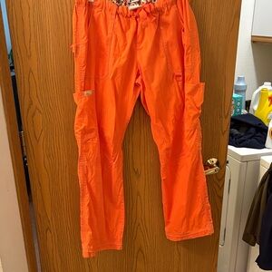 koi Women's Bright Orange Straight Leg Pants